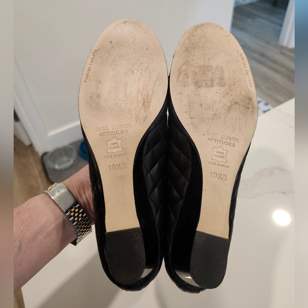 Paul Mayer Quilted Leather Wedge - Picture 11 of 14